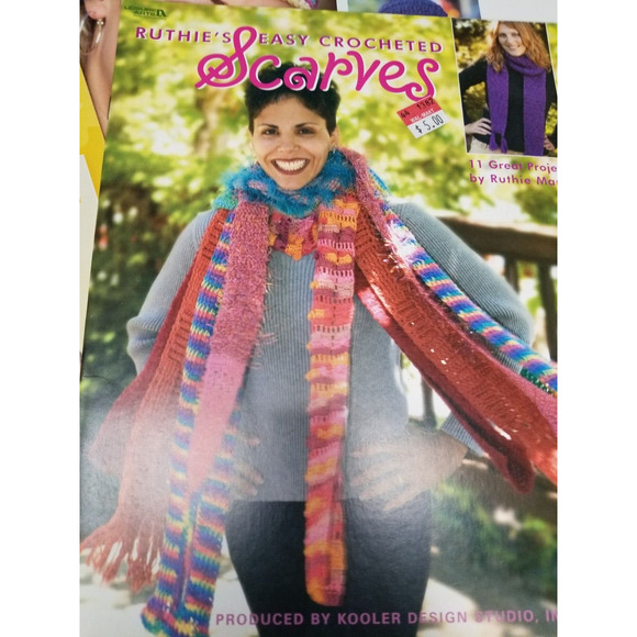 crochet books good used lot hats-scarfs-caps-gloves and more 1-9 - Picture 4 of 16